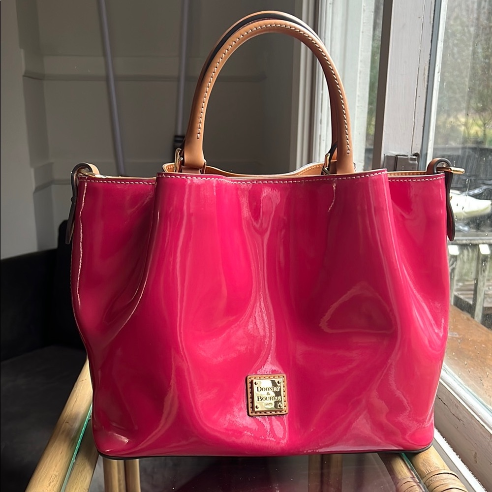 Dooney and Bourke Pink Patent Leather Handbag